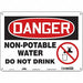 Safety Sign 10 in x 14 in Aluminum
