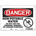 Safety Sign 7 inx10 in Polyethylene