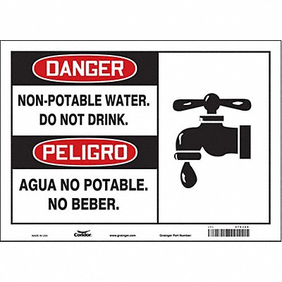 Safety Sign 10 inx14 in Vinyl