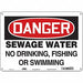 Safety Sign 10 in x 14 in Aluminum
