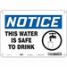 Safety Sign 7 in x 10 in Aluminum