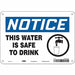 Safety Sign 7 in x 10 in Polyethylene