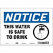 Safety Sign 7 in x 10 in Vinyl