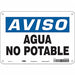 Safety Sign 7 in x 10 in Aluminum