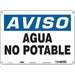 Safety Sign 10 in x 14 in Polyethylene