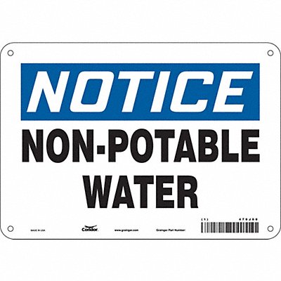 Safety Sign 7 inx10 in Polyethylene