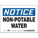 Safety Sign 5 inx7 in Vinyl