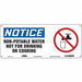 Safety Sign 7 in x 17 in Polyethylene