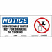 Safety Sign 7 in x 17 in Vinyl