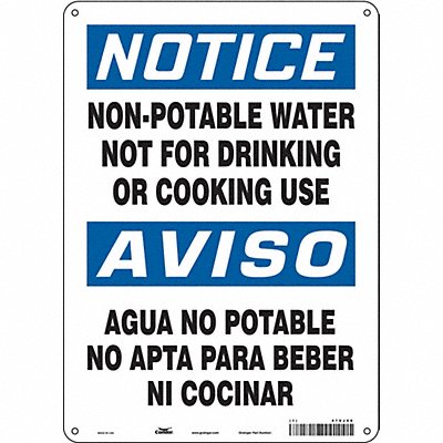 Safety Sign 14 inx10 in Aluminum