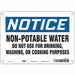 Safety Sign 7 inx10 in Polyethylene