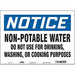 Safety Sign 10 in x 14 in Vinyl