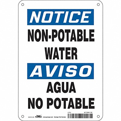Safety Sign 10 inx7 in Aluminum