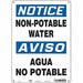 Safety Sign 14 in x 10 in Polyethylene