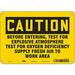 Safety Sign 7 in x 10 in Aluminum