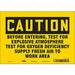 Safety Sign 7 inx10 in Vinyl