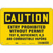 Safety Sign 7 in x 10 in Aluminum