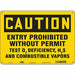 Safety Sign 10 in x 14 in Aluminum