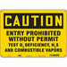 Safety Sign 10 in x 14 in Polyethylene
