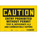 Safety Sign 7 in x 10 in Vinyl