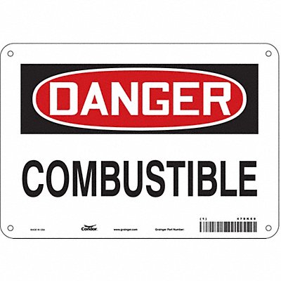 Safety Sign 7 in x 10 in Aluminum