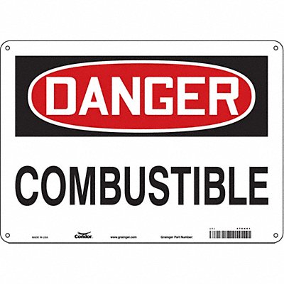 Safety Sign 10 inx14 in Aluminum