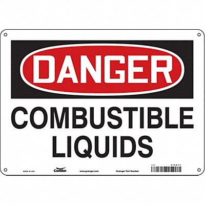 Safety Sign 10 inx14 in Aluminum