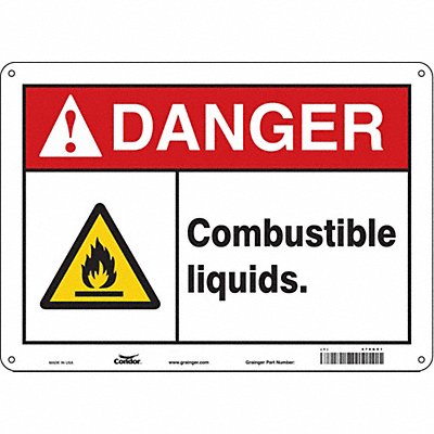 Safety Sign 10 inx14 in Aluminum