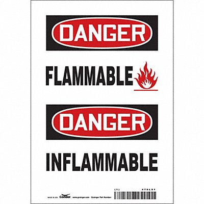 Safety Sign 10 inx7 in Vinyl