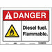 Safety Sign 10 inx14 in Vinyl