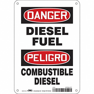 Safety Sign 10 inx7 in Aluminum