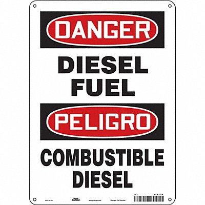 Safety Sign 14 in x 10 in Aluminum