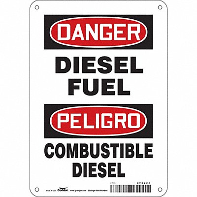 Safety Sign 10 inx7 in Polyethylene
