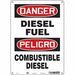 Safety Sign 14 in x 10 in Polyethylene