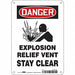 Safety Sign 10 in x 7 in Polyethylene