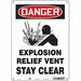 Safety Sign 14 in x 10 in Polyethylene