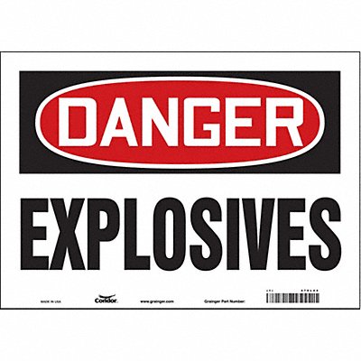 Safety Sign 10 inx14 in Vinyl