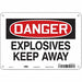 Safety Sign 7 in x 10 in Polyethylene