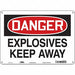 Safety Sign 10 in x 14 in Polyethylene