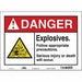 Safety Sign 10 in x 14 in Vinyl