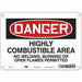 Safety Sign 7 in x 10 in Aluminum