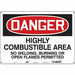 Safety Sign 14 inx20 in Polyethylene