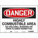 Safety Sign 10 in x 14 in Vinyl