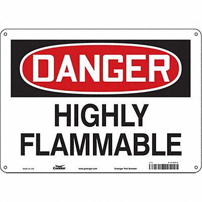 Safety Sign 10 inx14 in Aluminum