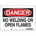 Safety Sign 7 inx10 in Polyethylene