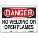 Safety Sign 10 inx14 in Polyethylene