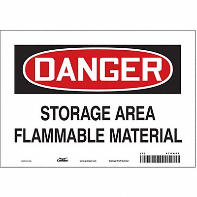 Safety Sign 7 inx10 in Vinyl