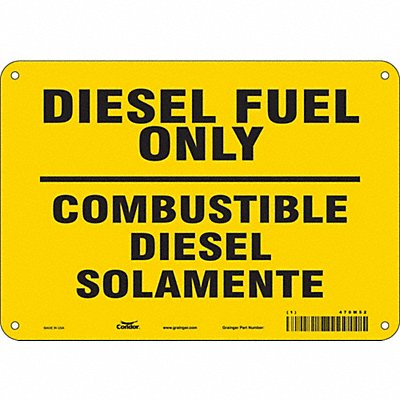 Safety Sign 7 in x 10 in Polyethylene