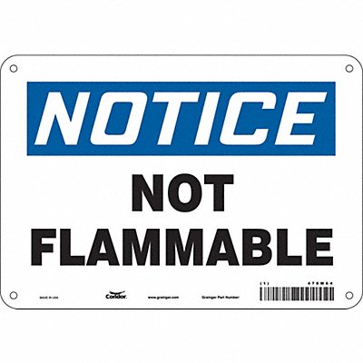 Safety Sign 7 in x 10 in Polyethylene