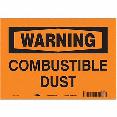 Safety Sign 7 in x 10 in Vinyl
